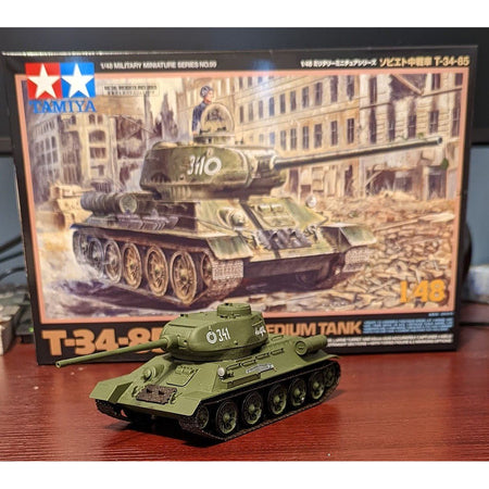 Tamiya 1/48 Russian Medium Tank T34 85-Tamiya-ModelCars.com