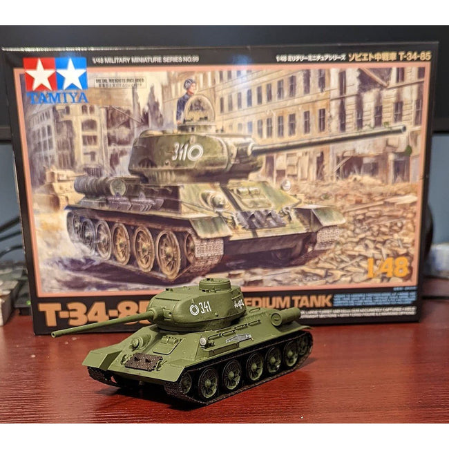 Tamiya 1/48 Russian Medium Tank T34 85 - Tamiya - ModelCars.com