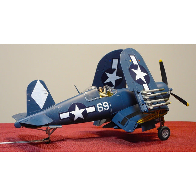 Tamiya 1/48 Scale Scale Vought F4U - 1D Corsair w/Moto Tug - Tamiya - ModelCars.com