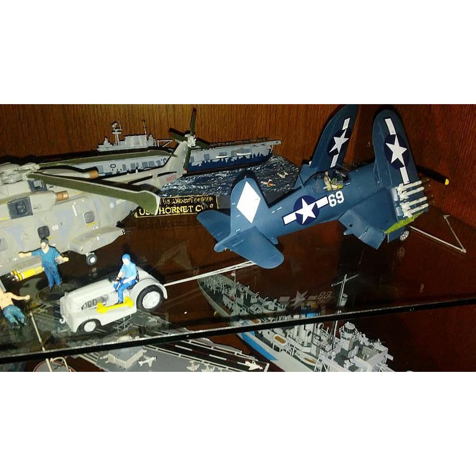 Tamiya 1/48 Scale Scale Vought F4U - 1D Corsair w/Moto Tug - Tamiya - ModelCars.com