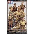 Tamiya 1/48 Scale WWII U.S. Army Infantry At Rest - Tamiya - ModelCars.com