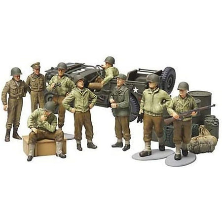 Tamiya 1/48 Scale WWII U.S. Army Infantry At Rest - Tamiya - ModelCars.com