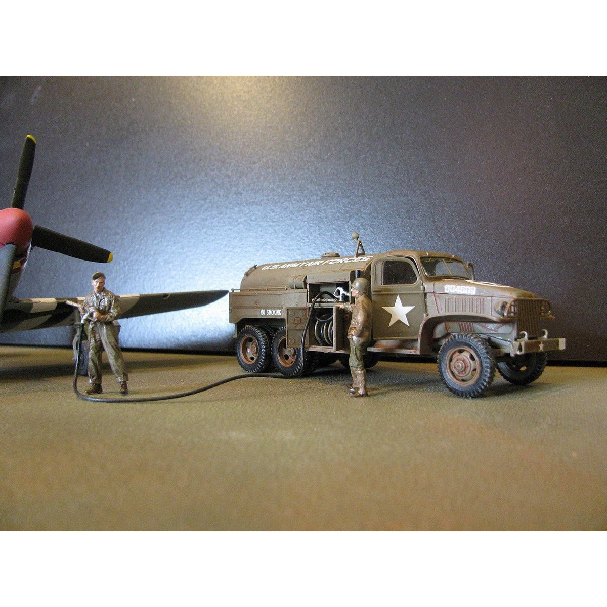 Tamiya 1/48 US Airfield 2 1/2 Ton Model Fuel Truck-Tamiya-ModelCars.com