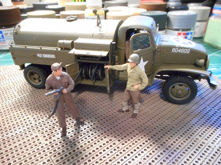 Tamiya 1/48 US Airfield 2 1/2 Ton Model Fuel Truck - Tamiya - ModelCars.com