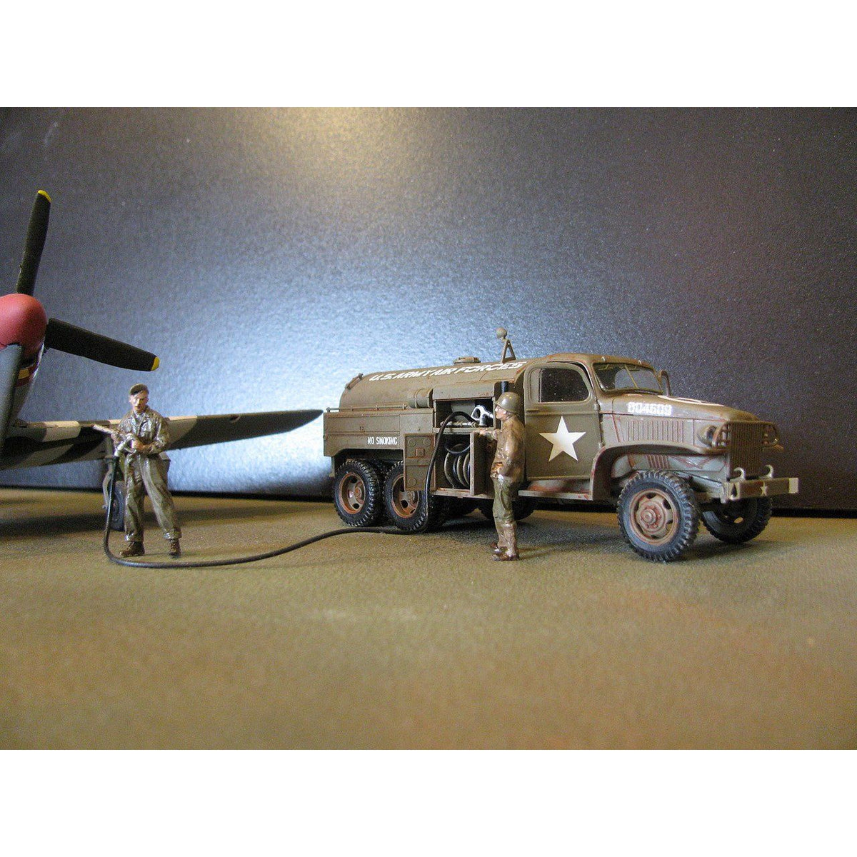Tamiya 1/48 US Airfield 2 1/2 Ton Model Fuel Truck - Tamiya - ModelCars.com
