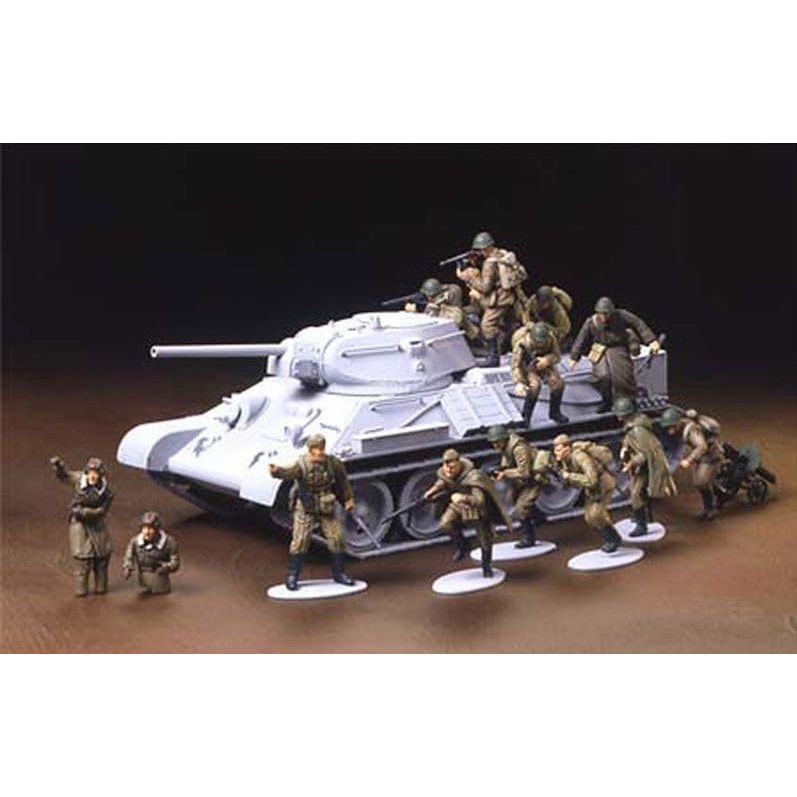 Tamiya 1/48 WWII Russian Infant Tank Crew-Tamiya-ModelCars.com