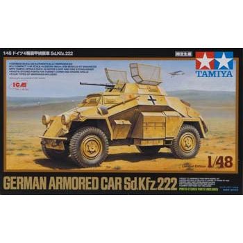 Tamiya Armored German Car TAM 1/48 ARMRD CAR SDKFZ - Tamiya - ModelCars.com