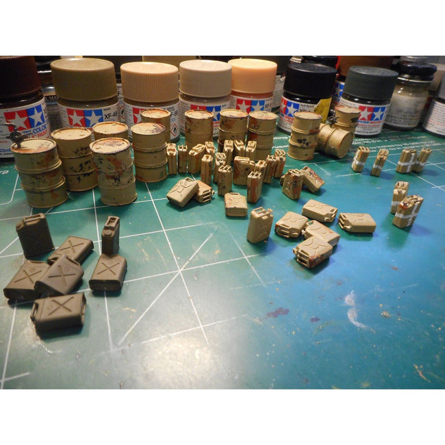 Tamiya German Fuel Drum Set - Tamiya - ModelCars.com