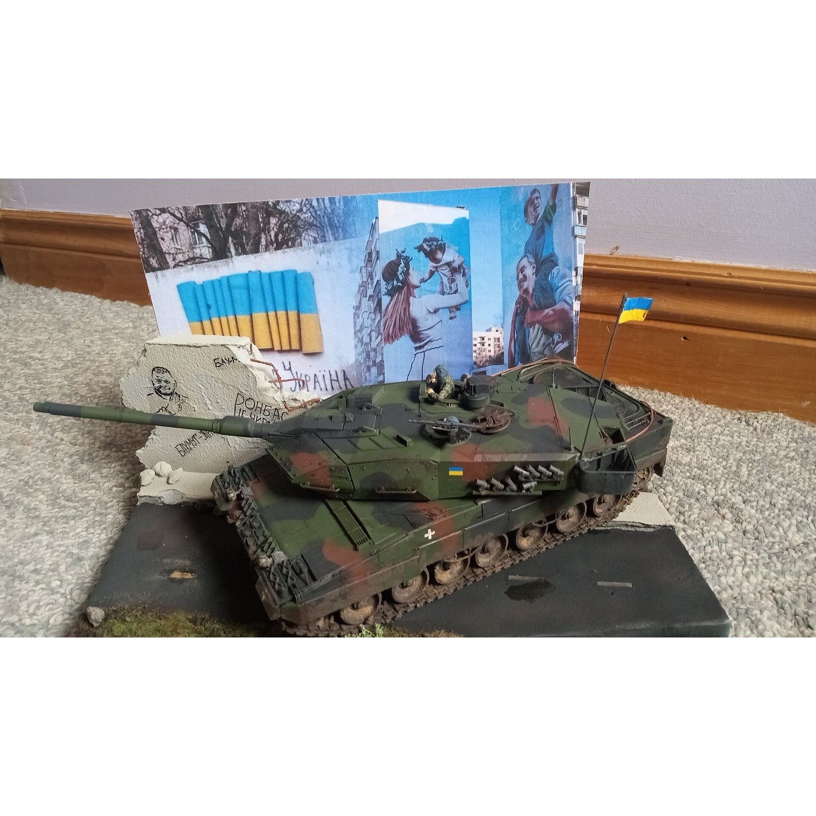 Tamiya Leopard 2 A6 Tank "Ukraine" - Tamiya - ModelCars.com