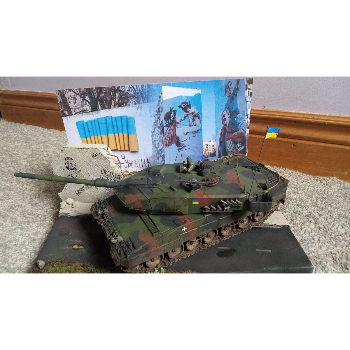 Tamiya Leopard 2 A6 Tank "Ukraine"-Tamiya-ModelCars.com