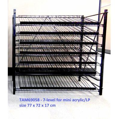 TAMIYA Mini Paints Stand: 7 levels x 15 bottles - 77x72x17 - Tamiya - ModelCars.com