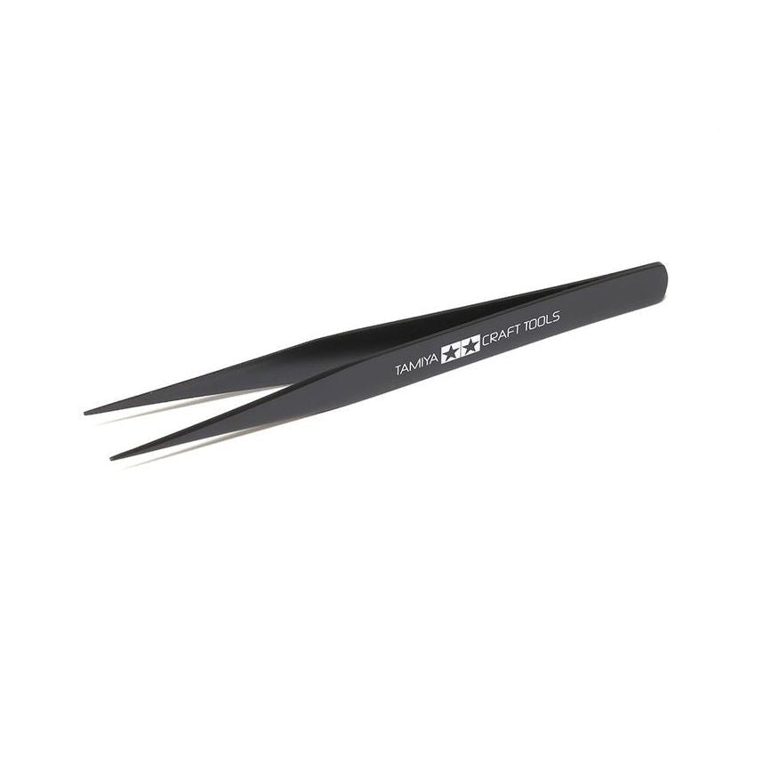 Tamiya Straight Tweezers-Tamiya-ModelCars.com