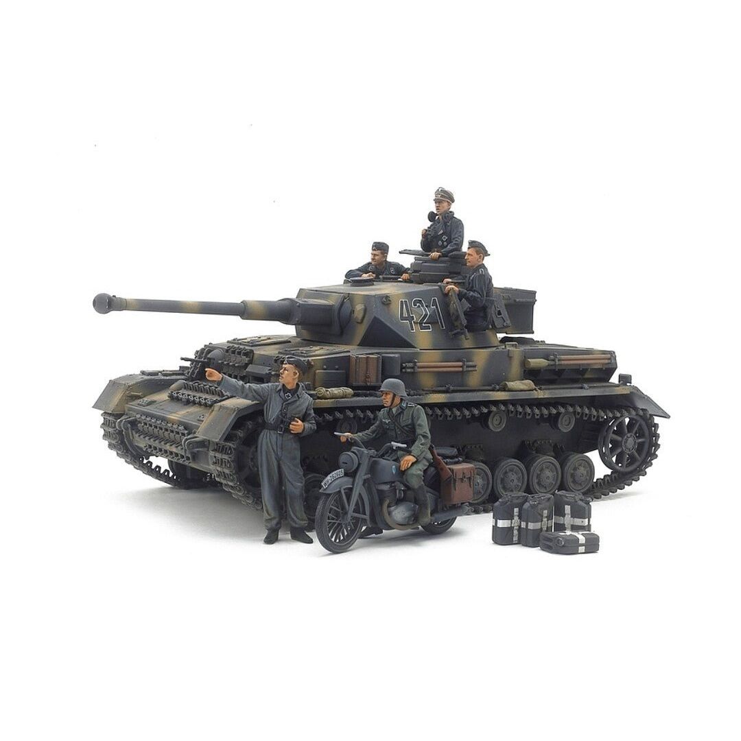 Tamiya - TAM25209 1:35 Tamiya Panzerkampfwagen IV Ausf.G Early & Motorcycle Eastern Front - Tamiya - ModelCars.com