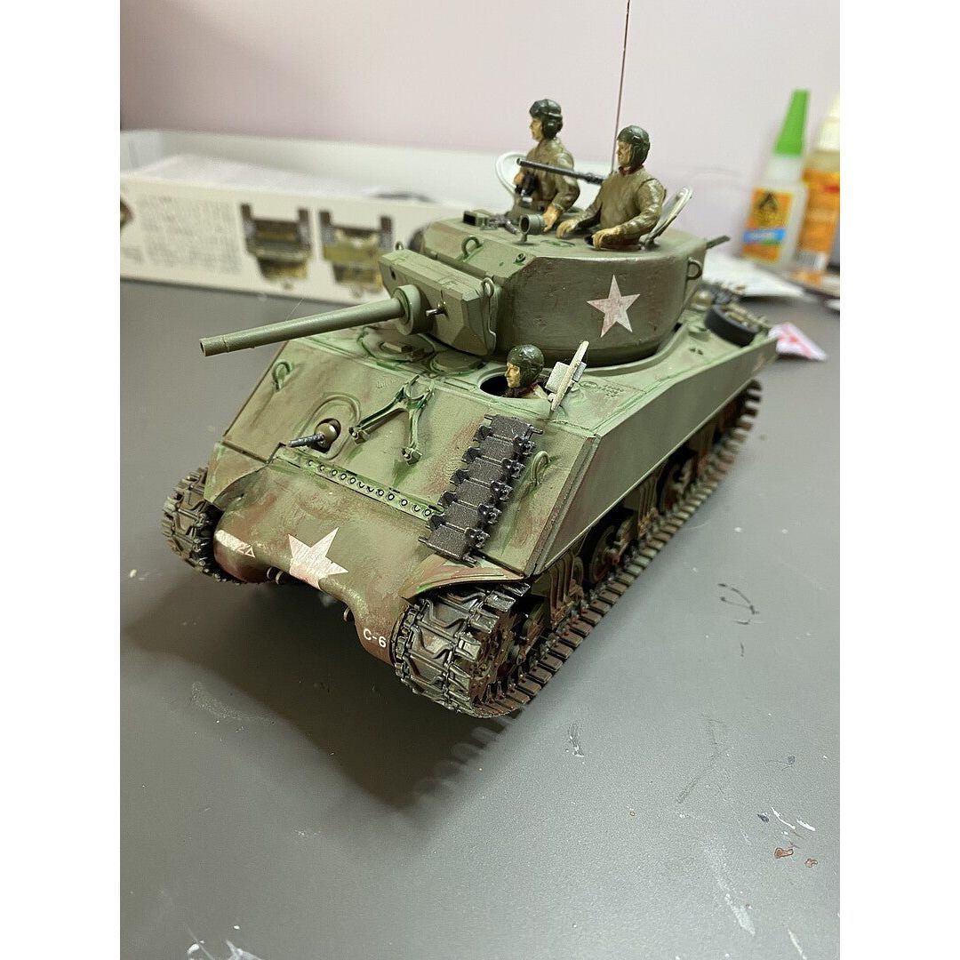 Tamiya U.S. M4A3E2 Jumbo Kit-Tamiya-ModelCars.com