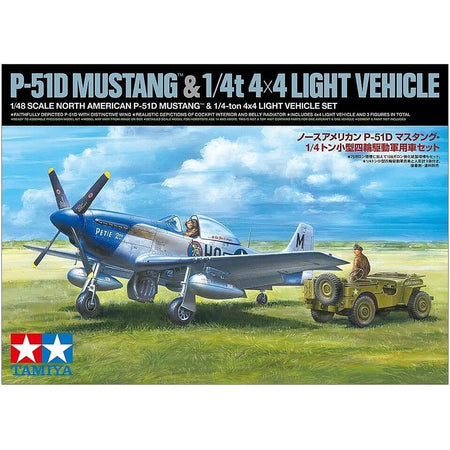 Tamiya US NA P-51D Mustang w/4x4 Vehicle-Tamiya-ModelCars.com