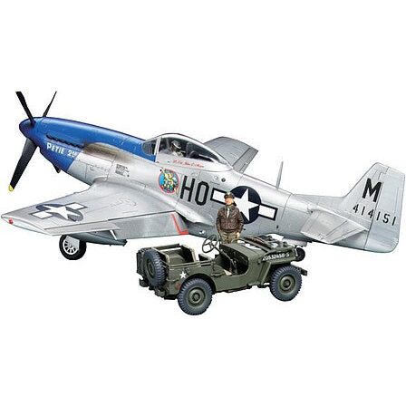 Tamiya US NA P - 51D Mustang w/4x4 Vehicle - Tamiya - ModelCars.com