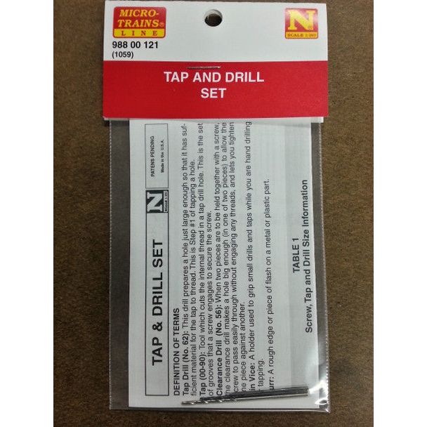 TAP & DRILL SET 1059 - Micro - Trains - ModelCars.com