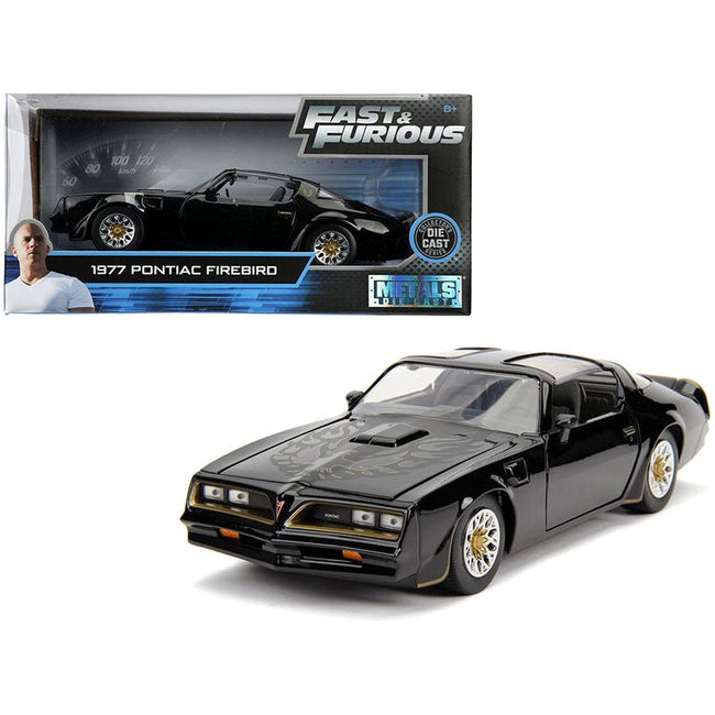 Tegoâ€™s 1977 Pontiac Firebird Black "Fast & Furious" Movie 1/24 Diecast Model Car by Jada-Jada-ModelCars.com