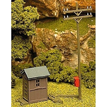 &TELEPHONE SHANTY & POLE - Atlas Track - ModelCars.com