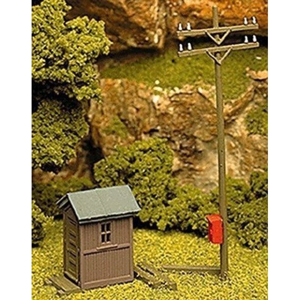 &TELEPHONE SHANTY & POLE - Atlas Track - ModelCars.com