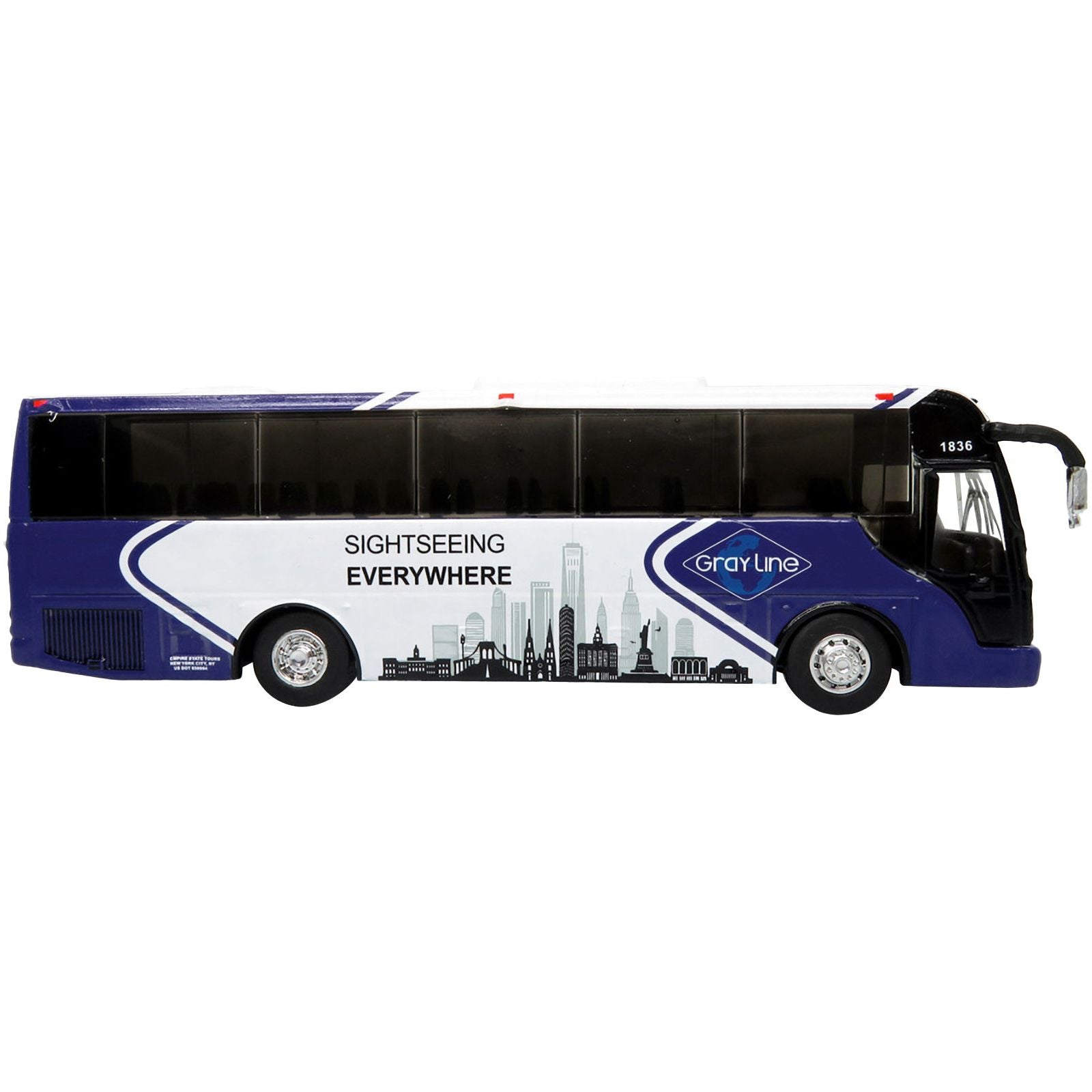 TEMSA TS 35E Bus New York City Gray Line "Sightseeing Everywhere - Big Apple Tour" "The Bus & Motorcoach Collection" 1/87 Diecast Model by Iconic Replicas - Iconic Replicas - ModelCars.com