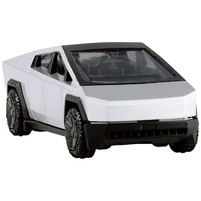 Tesla Cybertruck Pickup Truck Brushed Metal 1/75 Diecast Model Car by Tomica-Tomica-ModelCars.com