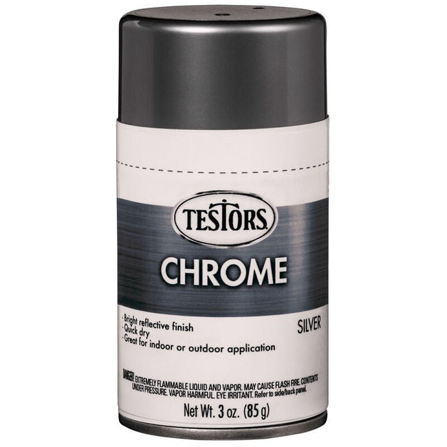 Testors Craft 3oz Chrome Spray, Chrome-Testors-ModelCars.com