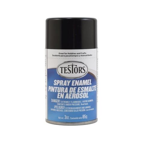 Testors Gloss Black Spray-Testors-ModelCars.com