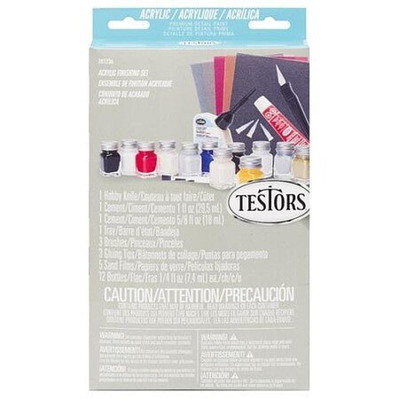 Testors Gray Finishing Kit 12PC-Testors-ModelCars.com