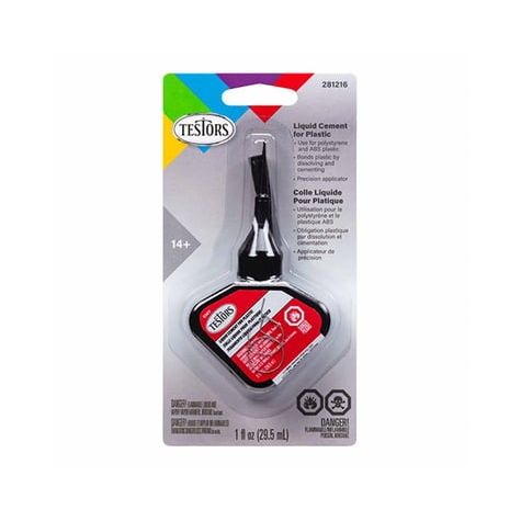 Testors Liquid Cement with Precision Applicator, 1oz-Testors-ModelCars.com