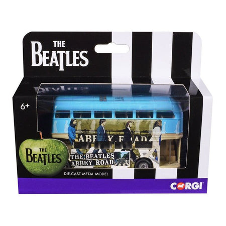 The Beatles London Double Decker Bus "Abbey Road" Blue and Beige Diecast Model Car by Corgi-Corgi-ModelCars.com