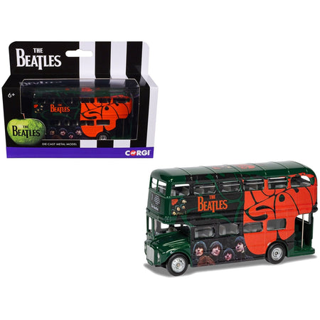 The Beatles London Double Decker Bus "Rubber Soul" Green Diecast Model Car by Corgi-Corgi-ModelCars.com