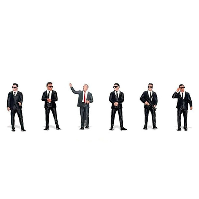 "The Bodyguards" 6 piece Diecast Figure Set Limited Edition for 1/64 Scale Models by American Diorama - American Diorama - ModelCars.com