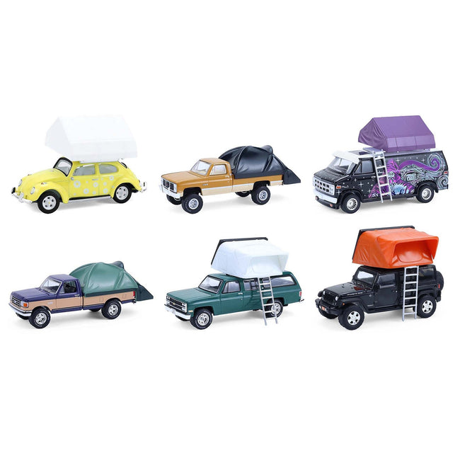 "The Great Outdoors" Series 4 Set of 6 pieces 1/64 Diecast Model Cars by Greenlight-Greenlight-ModelCars.com