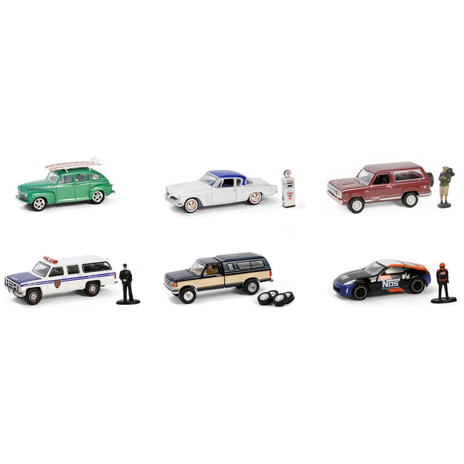"The Hobby Shop" Set of 6 pieces Series 16 1/64 Diecast Model Cars by Greenlight-Greenlight-ModelCars.com