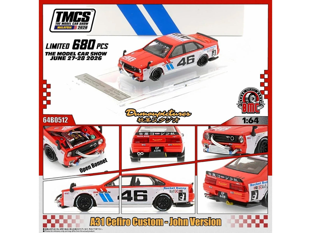 The Model Car Show (TMCS) Malaysia 2026 Set of 3 Pieces Limited Edition to 680 pieces Worldwide 1/64 Diecast Model Cars by BM Creations-BM Creations-ModelCars.com