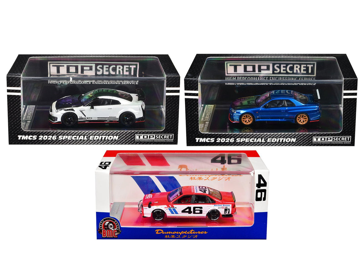 The Model Car Show (TMCS) Malaysia 2026 Set of 3 Pieces Limited Edition to 680 pieces Worldwide 1/64 Diecast Model Cars by BM Creations-BM Creations-ModelCars.com