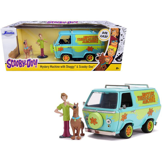 The Mystery Machine with Shaggy and Scooby - Doo Figurines "Scooby - Doo!" 1/24 Diecast Model Car by Jada - Jada - ModelCars.com