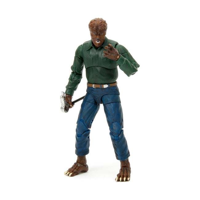 The Wolfman 6.25" Moveable Figure with Cane Trap and Alternate Head and Hands "Universal Monsters" Series by Jada-Jada-ModelCars.com