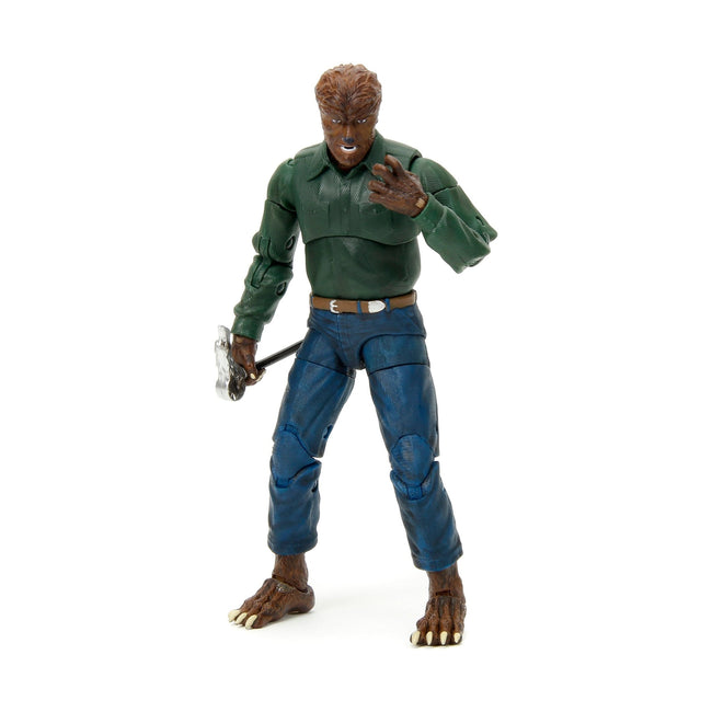 The Wolfman 6.25" Moveable Figure with Cane Trap and Alternate Head and Hands "Universal Monsters" Series by Jada - Jada - ModelCars.com