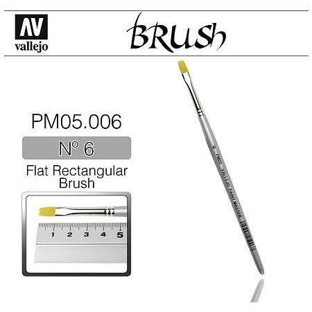 TOARY FLAT RECT BRUSH NO6 - Vallejo - ModelCars.com