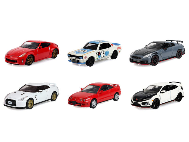 "Tokyo Torque" Series 10 Set of 6 pieces 1/64 Diecast Model Cars by Greenlight-Greenlight-ModelCars.com
