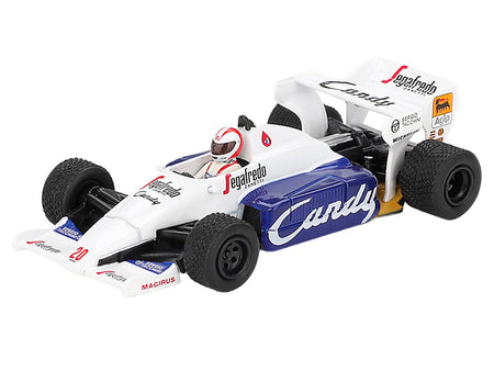 Toleman TG184 20 Johnny Cecotto Formula One F1 "Monaco GP" (1984) with Driver Figure Limited Edition 1/64 Diecast Model Car by Mini GT-Mini GT-ModelCars.com