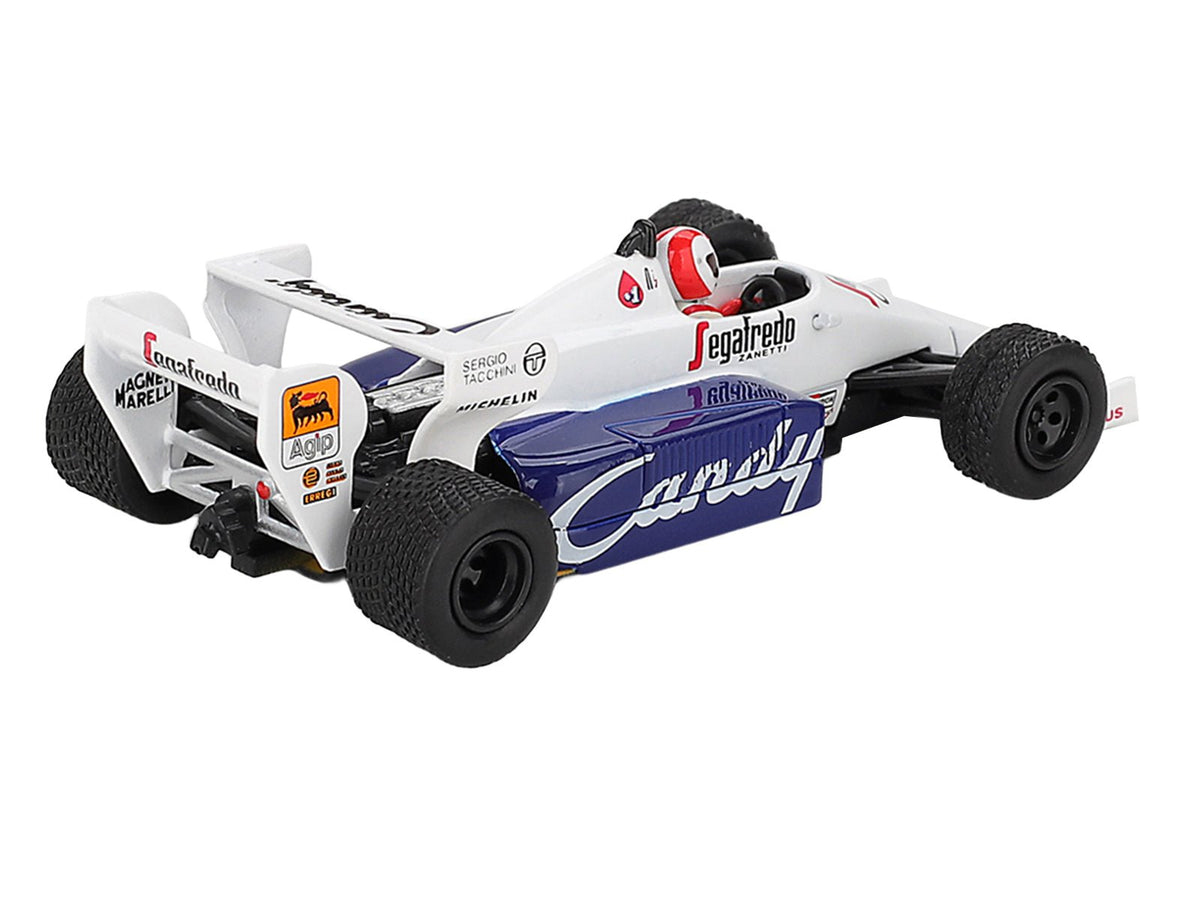 Toleman TG184 20 Johnny Cecotto Formula One F1 "Monaco GP" (1984) with Driver Figure Limited Edition 1/64 Diecast Model Car by Mini GT-Mini GT-ModelCars.com