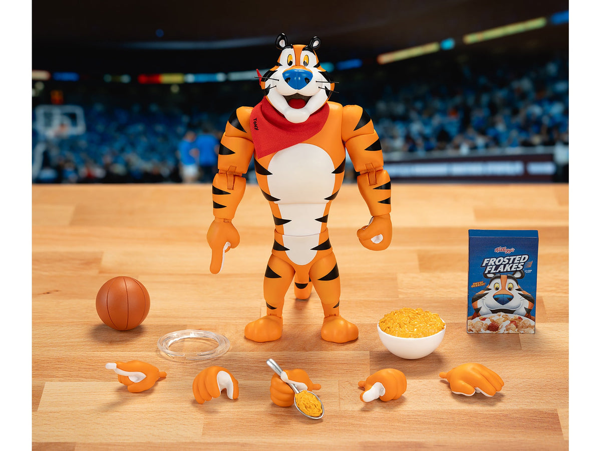 Tony the Tiger 6.75" Moveable Figure with Alternate Hands and Accessories "Kellogg's Frosted Flakes" Model by Jada-Jada-ModelCars.com
