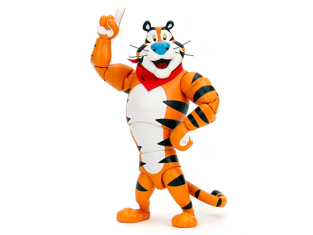 Tony the Tiger 6.75" Moveable Figure with Alternate Hands and Accessories "Kellogg's Frosted Flakes" Model by Jada-Jada-ModelCars.com