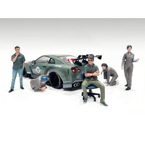 "Top Tuners" 5 piece Figure Set "Premium" Series for 1/24 Scale Models by American Diorama
