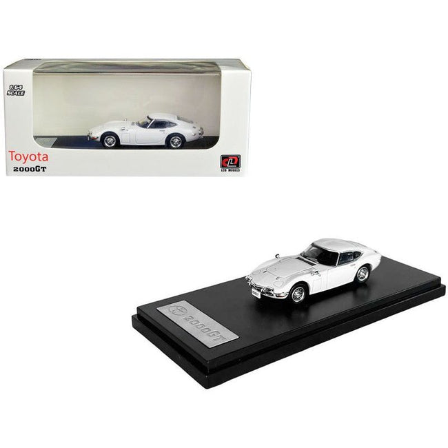 Toyota 2000GT White 1/64 Diecast Model Car by LCD Models-LCD Models-ModelCars.com