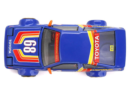 Toyota AE86 Sprinter Trueno "Kaido Racing V1" RHD (Right Hand Drive) #68 Blue with Stripes (Designed by Jun Imai) "Kaido House" Special 1/64 Diecast Model Car by Mini GT-Mini GT-ModelCars.com