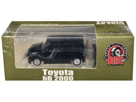Toyota bB 2000 Van Black with Extra Accessories 1/64 Diecast Model Car by BM Creations-BM Creations-ModelCars.com